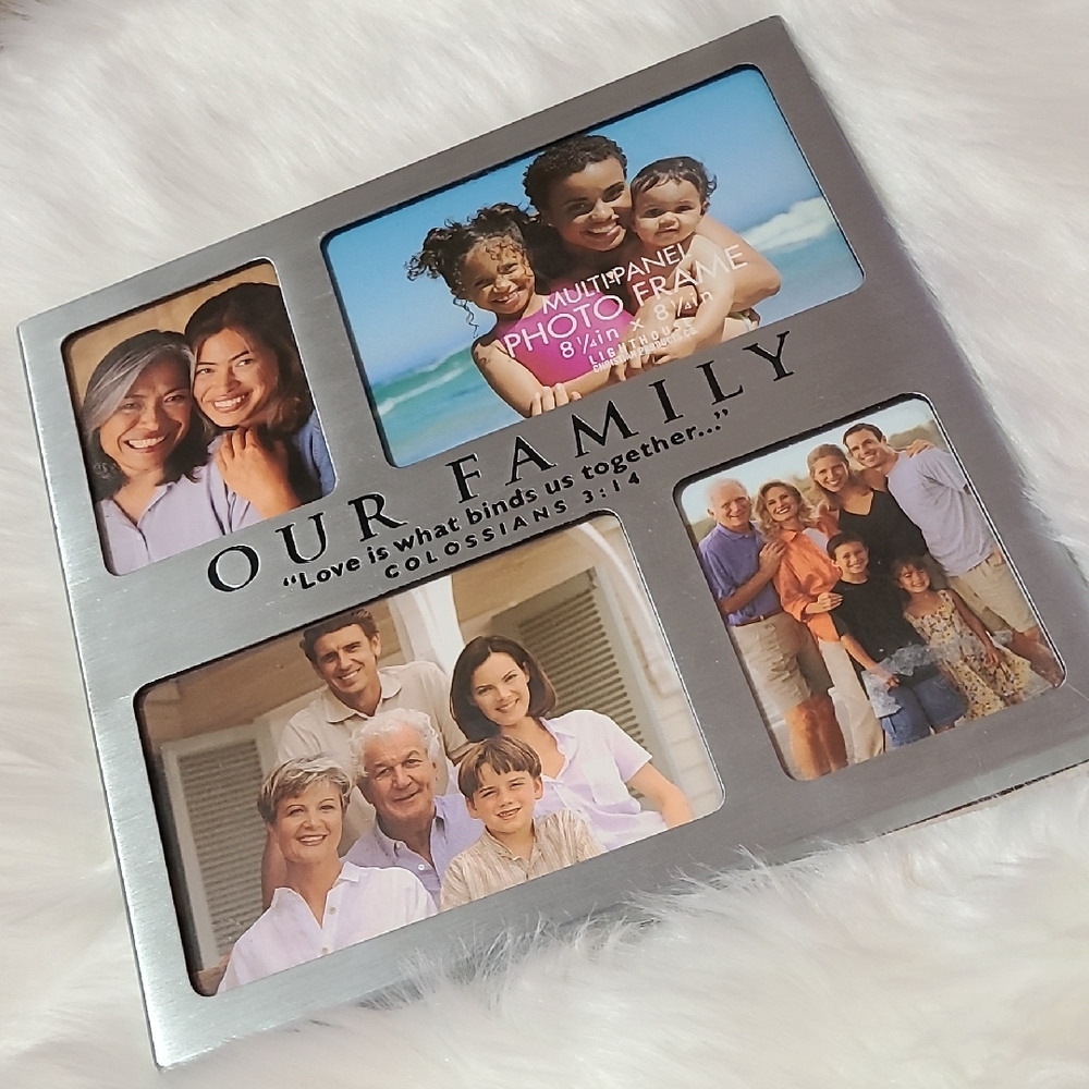 Elegant Silver Accents Picture Frame